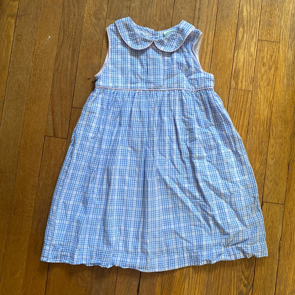 Grace and James - Blue gingham Jumper - size 6